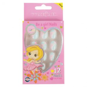 Set 12 Unghii False Pentru Copii, 110 Romburi colorate
