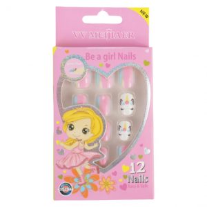 Set 12 Unghii False Pentru Copii, 133 Unicorni Machiati