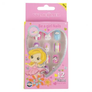 Set 12 Unghii False Pentru Copii, 143 Universul Colorat