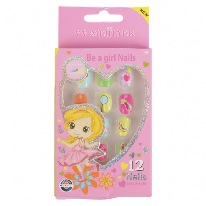 Set 12 Unghii False Pentru Copii, 53 Acadele Set 12 Unghii False Pentru Copii, 53 Acadele