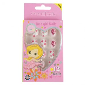 Set 12 Unghii False Pentru Copii, 75 Trandafiri