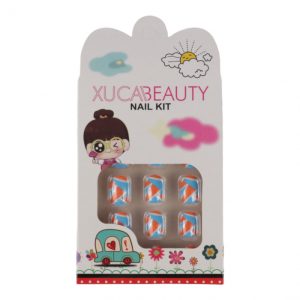 Set 12 Unghii False Pentru Copii, Xuca Beauty, 20 Stegulete