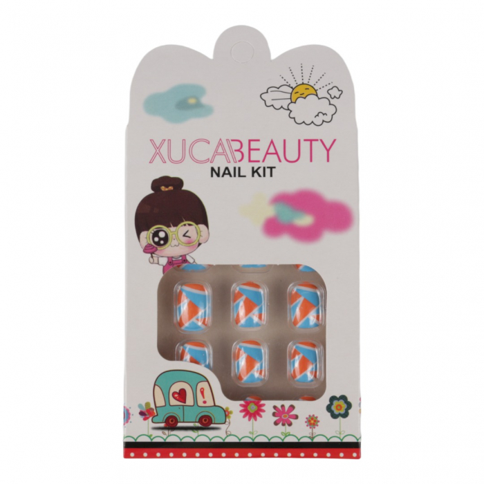 Set 12 Unghii False Pentru Copii, Xuca Beauty, 20 Stegulete Set 12 Unghii False Pentru Copii, Xuca Beauty, 20 Stegulete