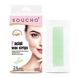 Set 24 Benzi Depilatoare Faciala Cu Unt De Shea 100% Natural