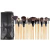 Set 24 Pensule Profesionale Pentru Machiaj cu Husa Neagra Set 24 Pensule Profesionale Pentru Machiaj cu Husa Neagra