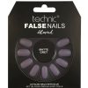 Set 24 Unghii False cu adeziv inclus Technic False Nails, Almond, Matte Grey