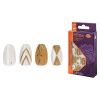 Set 24 Unghii False ROYAL Prestige Collection, Glue-On Nail Tips, Chevron Coffin, Adeziv Inclus Set 24 Unghii False ROYAL Prestige Collection, Glue-On Nail Tips, Chevron Coffin, Adeziv Inclus
