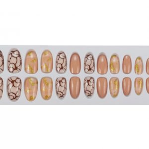 Set 24 Unghii False Tips cu aspect natural, Salon Nails, 05 Abstract