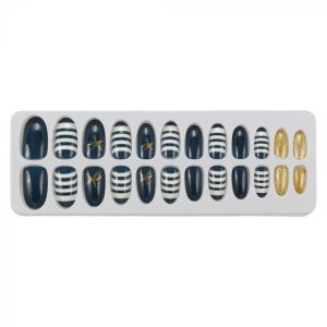 Set 24 Unghii False Tips cu aspect natural, Salon Nails, 10 Marina