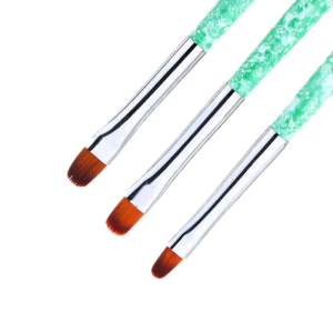 Set 3 Pensule Gel Limba Pisica Marble Green