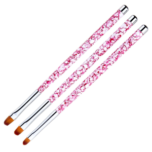 Set 3 Pensule Limba de Pisica Marble Pink