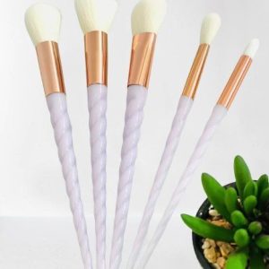 Set 5 Pensule Unicorn Mov Pentru Makeup
