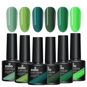 Set 6 Oje Semipermanente Zolla - Green Series 8ml
