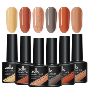 Set 6 Oje Semipermanente Zolla - Nude Series 8ml
