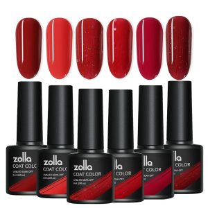Set 6 Oje Semipermanente Zolla - Red Series 8ml