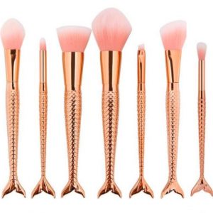 Set 7 Pensule Profesionale de tip SIRENA, Magical Mermaids, Rose Gold