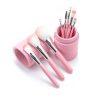Set 8 Pensule Makeup Profesionale si Cutie Depozitare Roz Set 8 Pensule Makeup Profesionale si Cutie Depozitare Roz