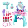 Set masuta toaleta machiaj de jucarie cu Accesorii, Oglinda, Efecte Luminoase Sonore, Nova Kiss Pretty Beauty, Varsta 3+