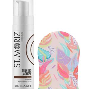 Set pentru autobronzare profesionala ST MORIZ cu Spuma Dark si Manusa Sunkissed, Hawaiian Edition
