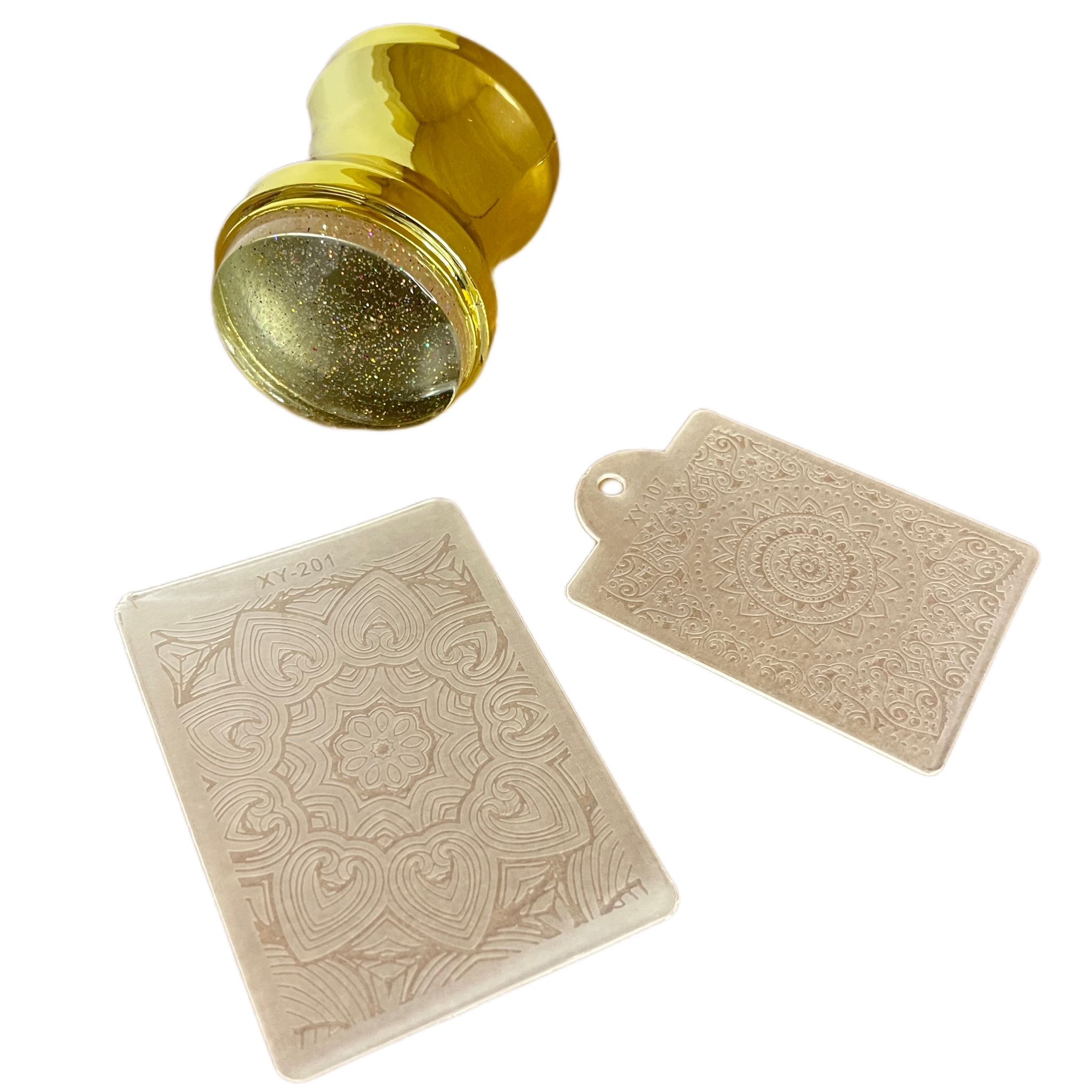 Set Stampila cu Matrite, Gold Set Stampila cu Matrite, Gold