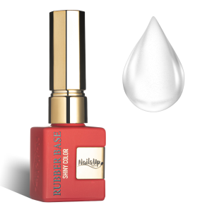 Shiny Rubber Base Nailsup - Gold Is Your Reflection Milky White Aruba 80, 8 ml