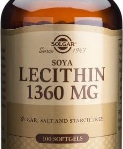 Solgar Lecitina din soia 1360mg x 100 de capsule moi