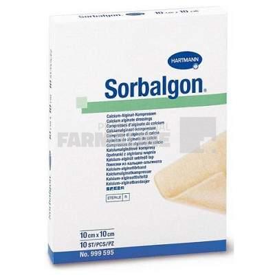 Hartmann Sorbalgon Pansament 10 cm x 10 cm 10 bucati Hartmann Sorbalgon Pansament 10 cm x 10 cm 10 bucati