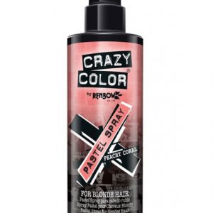 Spray colorant pentru parul blond, CRAZY COLOR Pastel Spray Peachy Coral, 250 ml