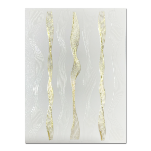 Sticker decor unghii autoadeziv CB 090 Gold-White