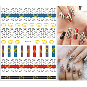 Sticker decor unghii autoadeziv WG163