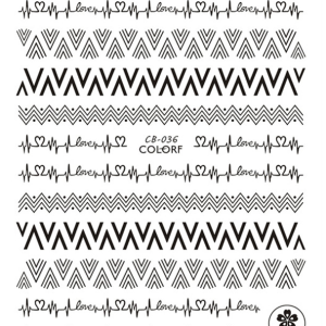 Sticker Unghii Black - CB036