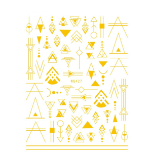 Sticker Unghii Gold - WG427