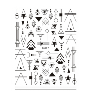 Sticker Unghii Negru - WG427