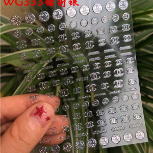 Sticker Unghii - WG333 Silver