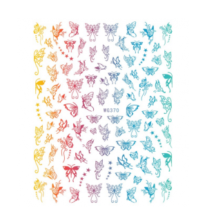 Sticker Unghii - WG370 Multicolor