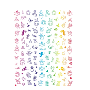 Sticker Unghii - WG448 Multicolor