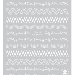 Sticker Unghii White - CB036