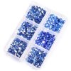 Strasuri unghii diverse marimi, Blue 02 Strasuri unghii diverse marimi, Blue 02