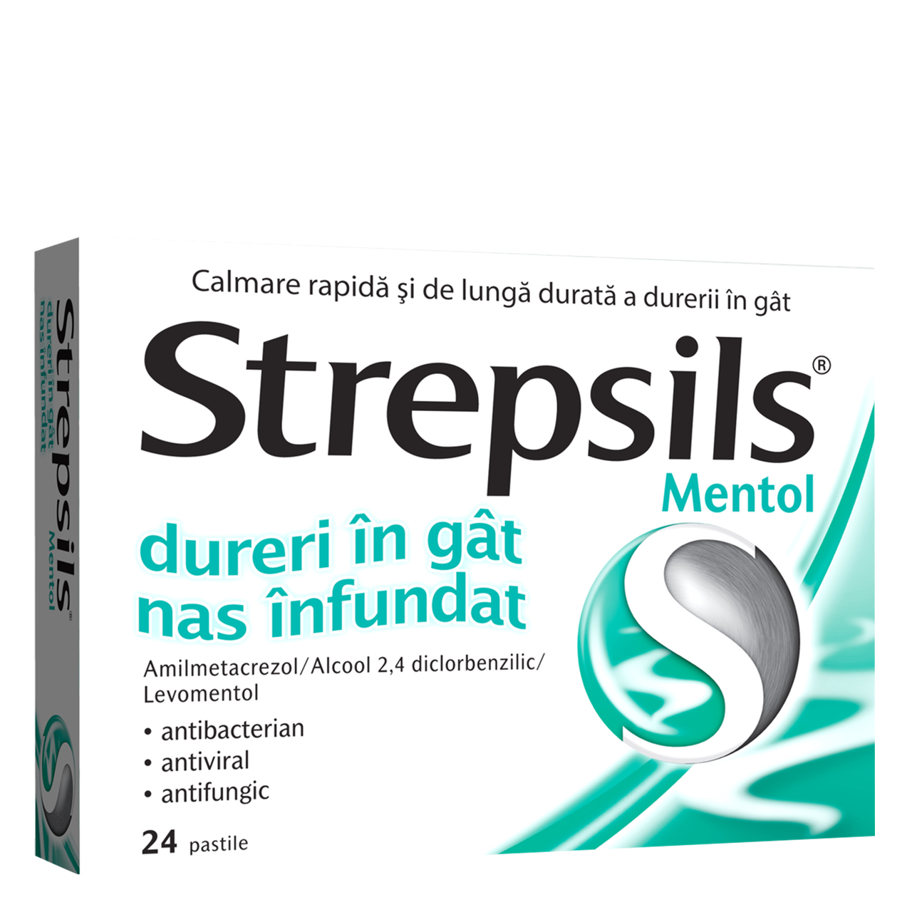 Strepsils Mentol 24 comprimate Strepsils Mentol 24 comprimate