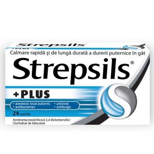 Strepsils Plus 24 pastile