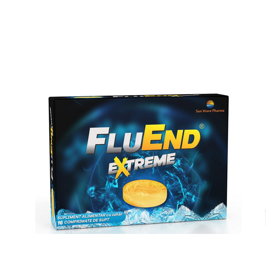 Sun Wave FluEnd Extreme 16 comprimate de supt Sun Wave FluEnd Extreme 16 comprimate de supt