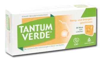 Tantum Verde 3mg x 20 cpr. aroma portocale si miere Tantum Verde 3mg x 20 cpr. aroma portocale si miere