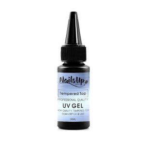 Tempered Top Coat, UV Gel, NailsUp