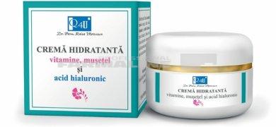 Tis Q4U Crema hidratanta cu Vitamine, Musetel si Acid Hialuronic 50 ml Tis Q4U Crema hidratanta cu Vitamine, Musetel si Acid Hialuronic 50 ml
