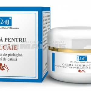 Tis Q4U Crema pentru calcaie cu extract de Patlagina si ulei de Catina 40 ml