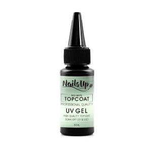 Top Coat No-Wipe, UV Gel, NailsUp
