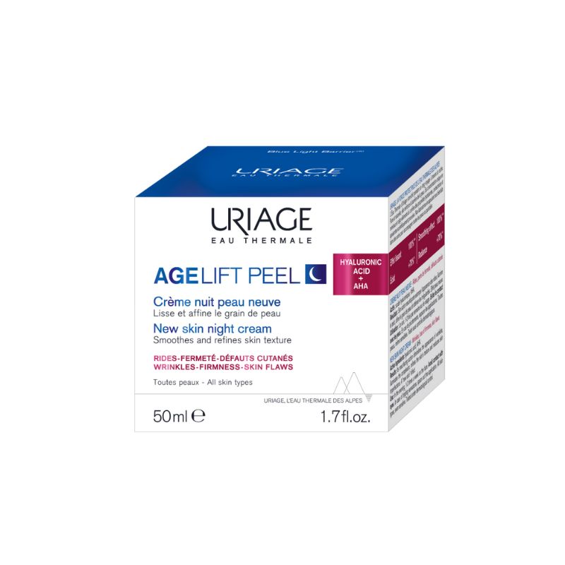 Crema de noapte cu efect peeling, Age Lift, 50 ml, Uriage Crema de noapte cu efect peeling, Age Lift, 50 ml, Uriage