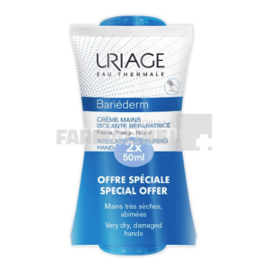 Uriage Pachet Bariederm Crema de maini 2 x 50 ml
