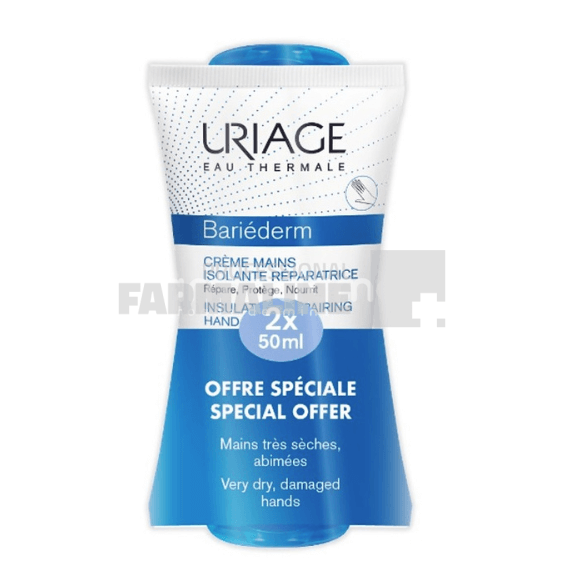 Uriage Pachet Bariederm Crema de maini 2 x 50 ml Uriage Pachet Bariederm Crema de maini 2 x 50 ml