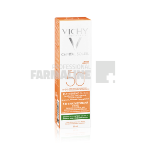 Vichy Capital Soleil Crema corectoare matifianta 3 in 1 SPF50+ 50 ml